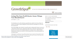 Desktop Screenshot of growthspur.wordpress.com