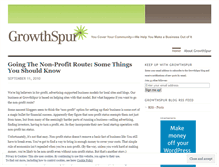 Tablet Screenshot of growthspur.wordpress.com