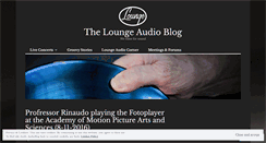 Desktop Screenshot of loungeaudio.wordpress.com