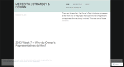 Desktop Screenshot of meredithstrategy.wordpress.com