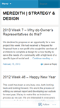 Mobile Screenshot of meredithstrategy.wordpress.com