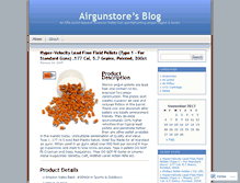 Tablet Screenshot of airgunstore.wordpress.com