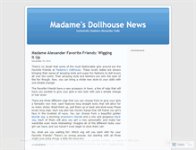 Tablet Screenshot of madamesdollhouse.wordpress.com