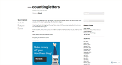 Desktop Screenshot of countingletters.wordpress.com