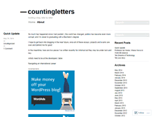 Tablet Screenshot of countingletters.wordpress.com