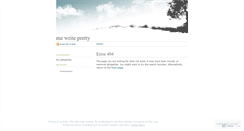 Desktop Screenshot of mewritepretty.wordpress.com