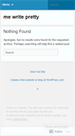 Mobile Screenshot of mewritepretty.wordpress.com
