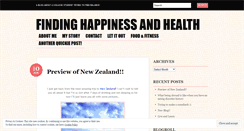 Desktop Screenshot of findinghappinessandhealth.wordpress.com