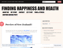 Tablet Screenshot of findinghappinessandhealth.wordpress.com