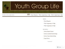 Tablet Screenshot of calvaryteens.wordpress.com