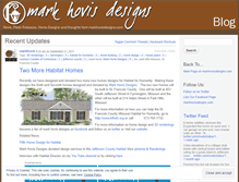 Tablet Screenshot of markhovisdesigns.wordpress.com