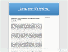 Tablet Screenshot of languaworld.wordpress.com