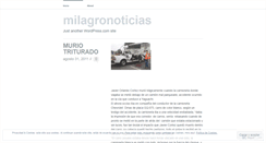 Desktop Screenshot of milagronoticias.wordpress.com