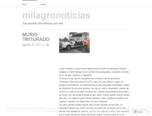 Tablet Screenshot of milagronoticias.wordpress.com