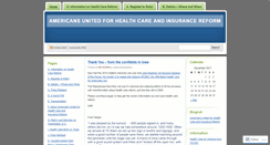 Desktop Screenshot of americansunitedhcr.wordpress.com