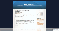 Desktop Screenshot of learningjsf.wordpress.com