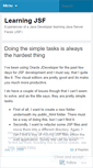 Mobile Screenshot of learningjsf.wordpress.com