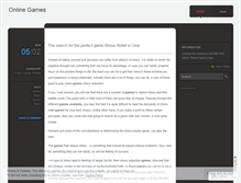 Tablet Screenshot of onlinegames888.wordpress.com