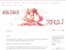 Tablet Screenshot of misachanjpop.wordpress.com