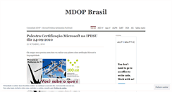 Desktop Screenshot of mdopbrasil.wordpress.com