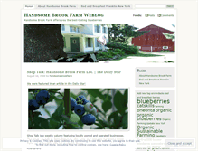 Tablet Screenshot of handsomebrookfarm.wordpress.com