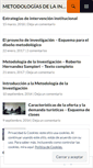 Mobile Screenshot of metodologiasdelainvestigacion.wordpress.com