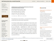Tablet Screenshot of metodologiasdelainvestigacion.wordpress.com