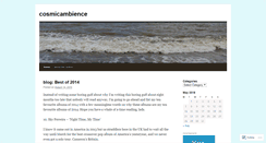 Desktop Screenshot of cosmicambience.wordpress.com