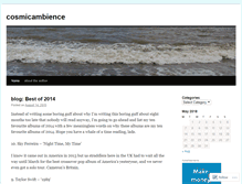 Tablet Screenshot of cosmicambience.wordpress.com