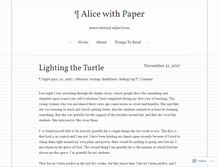 Tablet Screenshot of alicewithpaper.wordpress.com