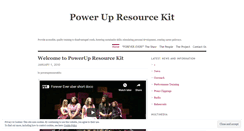 Desktop Screenshot of powerupresourcekit.wordpress.com