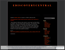 Tablet Screenshot of ediscoverycentral.wordpress.com