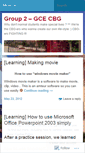 Mobile Screenshot of group2cbg.wordpress.com