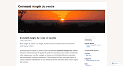 Desktop Screenshot of commentmaigrirduventre.wordpress.com