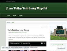 Tablet Screenshot of greenvalleyvet.wordpress.com