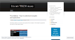 Desktop Screenshot of itsmytechblog.wordpress.com