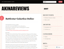 Tablet Screenshot of akinareviews.wordpress.com