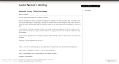 Desktop Screenshot of kashifnawaz.wordpress.com