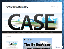 Tablet Screenshot of caseforsustainability.wordpress.com