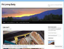 Tablet Screenshot of fitlivingdaily.wordpress.com