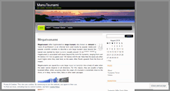 Desktop Screenshot of manutsunami.wordpress.com