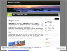 Tablet Screenshot of manutsunami.wordpress.com