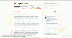 Desktop Screenshot of lingwistykon.wordpress.com