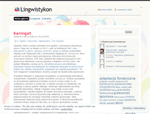 Tablet Screenshot of lingwistykon.wordpress.com
