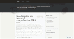 Desktop Screenshot of destinationcambridge.wordpress.com