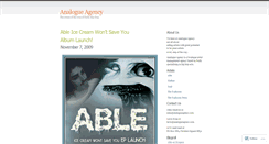 Desktop Screenshot of analogueagency.wordpress.com