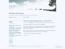 Tablet Screenshot of dreamsanddreams.wordpress.com