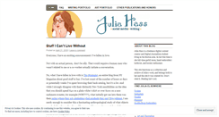 Desktop Screenshot of juliahass.wordpress.com