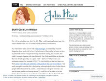 Tablet Screenshot of juliahass.wordpress.com
