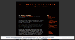Desktop Screenshot of mitpinselundfeder.wordpress.com